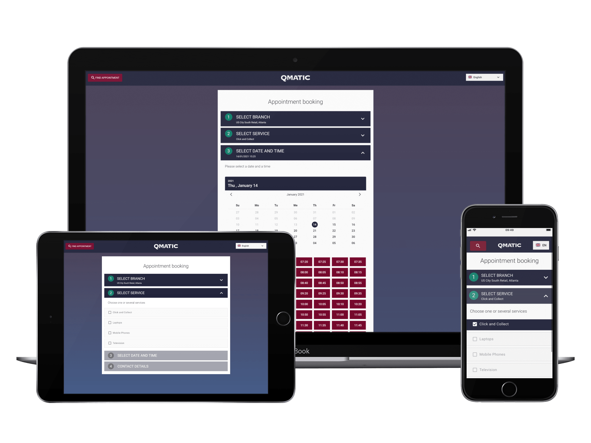 DMV appointment system and DMV queuing system